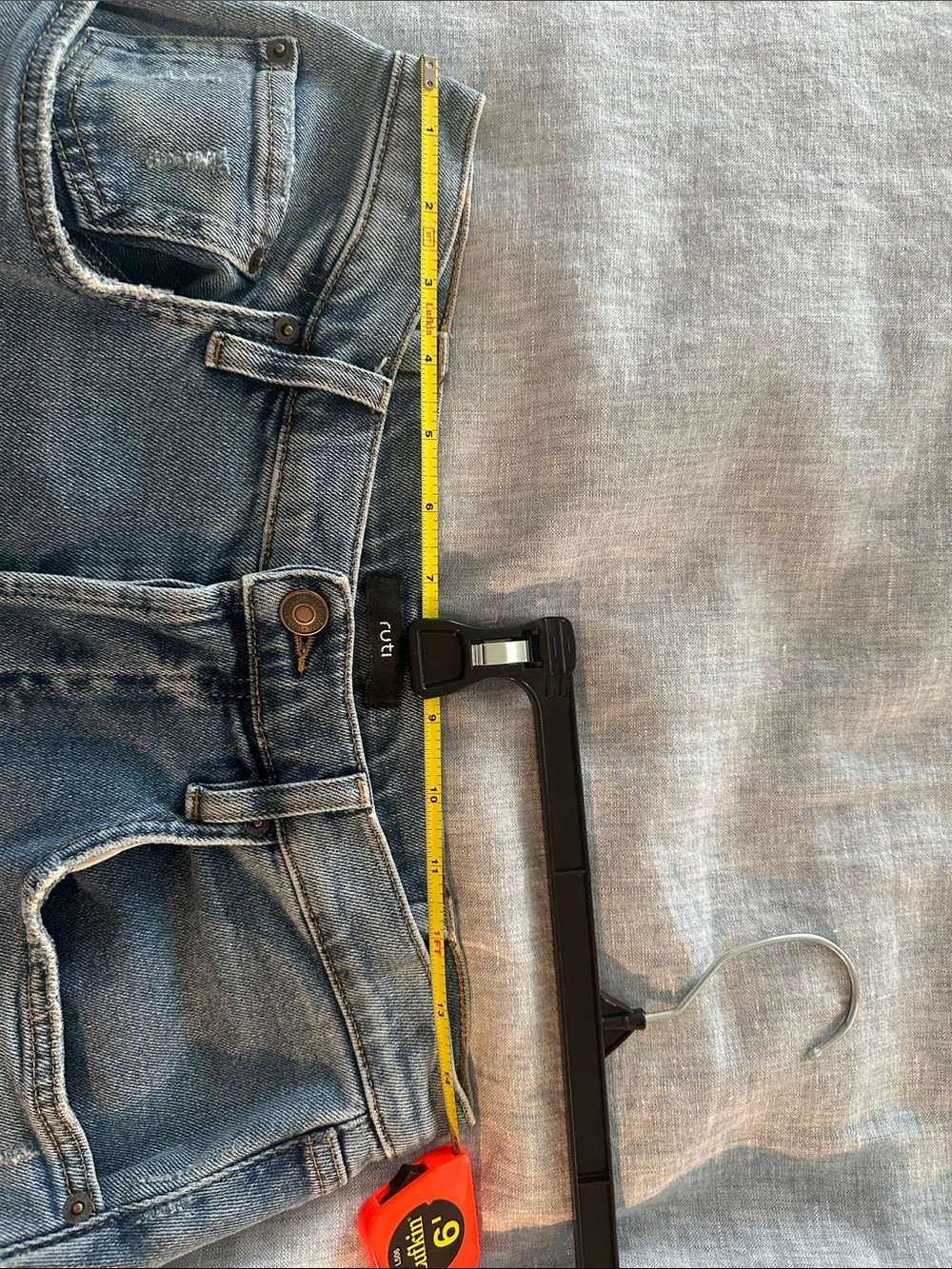 Wide Leg Distressed Blue Denim Jeans - n:philanthropy - Picture 8 of 12